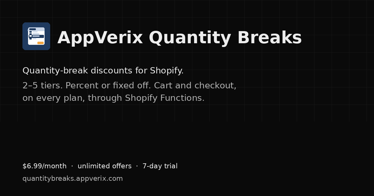 AppVerix Quantity Breaks